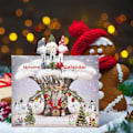 Miniatyrbillede 2 af 3: Julemandens Adventskalender 2024 med 3-delt Strikket Julemand Dukke Dekoration, Jul Tema 24 Dages Nedtælling Blind Box, Nytårsferie