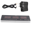 Miniatyrbilde 3 av 5: Digital LED Kalenderklokke Temperatur Veggklokke EU-kontakt 110-240V (Kalender Temperatur Uke)