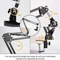 Miniatyrbillede 5 af 5: Justerbar Bordstativ til Broderi, Stativ til Broderiramme, Justerbar Metalstativ til Broderiramme Fo()