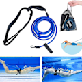 Miniatyrbild 1 av 4: Justerbart simträningsbälte för pool, motståndsband för simning, motströmsbälte för pool, hängande simträning, bungee-motstånd för simning