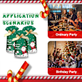 Miniatyrbilde 5 av 5: REMAKE 50 stk julegodteriposer i sateng med snor, julegaveposer, godteriposer til jul, gaveposer