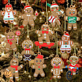 Miniatyrbilde 1 av 5: 12 Pepperkake Juletrepynt, Hengende Julepynt, Høytidsdekorasjoner, Julepynt, Vinter, Nyttårsfestutstyr