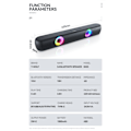 Pikkukuva 5 / 5: Langaton Bluetooth-kaiutin RGB-valaistuksella, pöytänauha, ääni, matkapuhelin, kortti, subwoofer