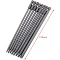 Miniatyrbillede 4 af 5: 8 stk. 150 mm Ekstra Lange 1/4\" Hex Drev T8-T40 Holdbare Stål Sikkerheds Magnetiske Skruetrækker Bits Sæt Kit Elværktøj
