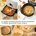 Miniatyrbillede 6 af 7: Airfryer engangspapir til frituregryde 20x20 cm 100-pak