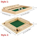 Miniatyrbillede 3 af 5: Shut The Box Terningspil til 4 Spillere - Perfekt til Familiemøder og Fester