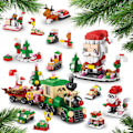 Miniatyrbild 5 av 5: Adventskalender 2024 - Julbyggeklossar Semestergåvor för Barn Tonåringar 24 Dagars Överraskningsgåva Box Julnedräkningskalender