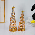 Miniatyrbild 4 av 5: Metallisk julgran ljusstake Juldag ljuskopp Eu
