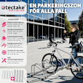 Pikkukuva 3 / 5: tectake Pyöräteline - 3 Hopeaa