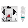 Miniatyrbild 5 av 5: E27 220v 5500k 135w Fotostudiolampa Videoljus Fotografi Dagsljuslampa (e27 Glödlampa)