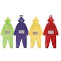 Pikkukuva 2 / 5: REMAKE Teletubbies Onesie-Pyjamat Aikuisten Paksumpi Coral Fleece Punainen S