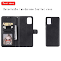 Miniatyrbillede 2 af 3: Samsung Galaxy A71 - 2i1 Magnetisk Etui / Wallet Case - Sort