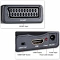 Miniatyrbilde 1 av 5: Scart til HDMI-adapter, 1080p HD Scart til HDMI-konverter kompatibel