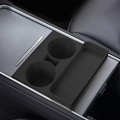 Miniatyrbillede 5 af 5: Kopholder til Tesla Model Y/3, Centerkonsol Indsatsbakke Organizer Sort