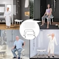 Miniatyrbillede 5 af 5: LZQ Brusekrak Badeværelse anti-slip brusebad stol Brusebad stol i aluminium og plastik, højdejusterbar