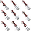 Miniatyrbillede 1 af 4: Sort 9 stk. Mini 12V 1W LED Indbyggede Spotlights til Køkken, Trapper, DIY Belysning, Varm Hvid
