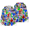 Miniatyrbilde 2 av 4: Roblox Rainbow Friends Barnas Vintergenser Hettegenser CC 130cm