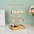 Miniatyrbillede 4 af 5: REMAKE T-formet smykkesta stand ringopbevaringsskab display stand
