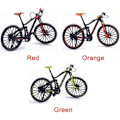 Miniatyrbillede 3 af 5: Finger Mountainbike, Metal cykelmodel 1:10 model cykling Diecast Legetøj Skrivebords Samling