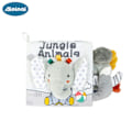 Miniatyrbilde 3 av 5: Multisensorisk myk stoffbabybok med 3D-haler, slitesterk vasket polyester