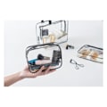 Miniatyrbild 4 av 5: 3-pack Genomskinlig Toalettsak/Sminkväska transparent