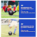 Miniatyrbillede 3 af 5: Glødende fodbold størrelse 4 & 5, lysende bold til natspil og træning Multifarvet 4 Multicolor
