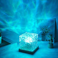 Pikkukuva 3 / 3: Waveqube The Wave Lamp Qrismora Revontulilamppu, Healix-valo, Waveqube Wave -lamppu (16 väriä)