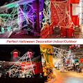 Pikkukuva 5 / 5: REMAKE 100g Halloween Tekokoi-verkko Koristeet Halloween Tekokoi-verkko Koristeet Sisä- ja Ulkokäyttöön Juhliin Sunmostar
