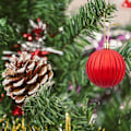 Miniatyrbilde 3 av 5: Julekuler i plast, ubruddbar hengende pynt til juletrekranspynt