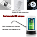 Miniatyrbillede 3 af 4: Vandflaskepumpe, USB-opladningspumpe til drikkevand