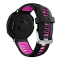 Miniatyrbillede 5 af 5: Garmin Forerunner 220 / 230 / 235 / 620 / 630 / F735 XT Urremærke i Silikon med Dobbelt Farve - Sort / Rosaguld Sort