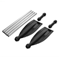 Miniatyrbillede 2 af 5: 2 stk. Kajakpadler i Aluminium Legering, Aftagelige, Letvægts, Riflet Blad, Bådsår