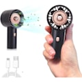 Miniatyrbild 1 av 4: Liten Handhållen Fläkt, Mini Fickfläkt Batteridriven Elektrisk Bordfläkt Lämplig för Hem/Kontor/Utomhus/Resor/Promenader Svart
