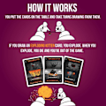 Pikkukuva 3 / 5: Exploding Kittens Party - Venäläinen ruletti korttipeli, yksinkertainen perheystävällinen juhlapelin - Korttipeli aikuisille, teineille ja lapsille - 2-10 pelaajaa