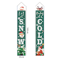 Miniatyrbillede 3 af 5: Udendørs Julepynt Banner - Grøn Jul, Jul