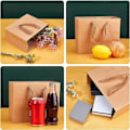 Miniatyrbilde 5 av 5: REMAKE Papirgaveposer, Brun Store Papirposer med Håndtak, Ensfarget Gaveposer til Morsdag, Bryllup, Bursdag, Gaveposer