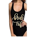 Miniatyrbild 1 av 4: Möhippa Festkläder En Delig Baddräkt Brud & Brudtärna Dam Baddräkt Strandkläder Blivande Brud Bröllopsfest Dekoration ZC56 Swimsuit black S