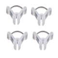 Miniatyrbillede 1 af 5: 100 stk. 3 mm Plant Breeding Support Clip Plastik Have Breeding Clip til Tomat Grøntsag Blomst Stilk Forbindelse