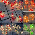 Miniatyrbilde 3 av 3: LED Snømann Lyslenke for Juletre, Høytidsfestdekorasjon, D 2M
