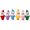 Miniatyrbilde 1 av 5: 18 Stykker Mini Nissedukke Tvillinger Sett, Mini Dukker Fargerike Plysj Søte Nissedukker for Jul Nyttår Ferie Dekorasjon (Elegant Stil)