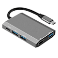 Pikkukuva 1 / 6: 5-in-1 Type-C -keskitinadapteri HDMI:llä, USB 3.0:lla ja USB-C PD:llä