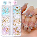 Miniatyrbild 4 av 5: 3D Blomster Nageldekor Modell 4