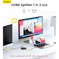 Pikkukuva 5 / 5: HDMI 2.0 -kytkin 2 sisään 1 ulos 4K HDMI-jakaja 1 sisään 2 ulos