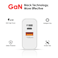 Miniatyrbilde 3 av 5: REMAKE 65W GaN hurtiglader med USB-C kabel, for mobil og MacBook Pro hvit hvit