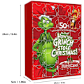 Miniatyrbillede 4 af 5: REMAKE Juletræspynt Adventkalender med Grinchen 2023, Jule-nedtællingskalender til Børn og Voksne A