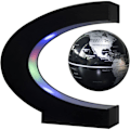 Miniatyrbillede 1 af 5: Svævende Globe med LED-lys Skrivebordsdekoration EU-stik