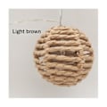 Pikkukuva 4 / 5: 2,5 m 10 LED Paper Rattan -pallovalosarja Joulufestivaali Valosarja Ripustettava
