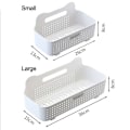 Miniatyrbillede 3 af 9: Badeværelseshylde Opbevaringsstativ HVID SMÅ hvid small white