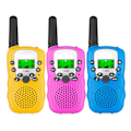 Miniatyrbillede 1 af 4: Walkie-Talkies til Børn 3 stk., 3 Mil Lang Rækkevidde med Baggrundsbelyste Lommelygter (rui)