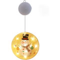 Miniatyrbillede 4 af 5: Julepynt LED stjerne sugekop batteridrevet hængende lampe (B*
